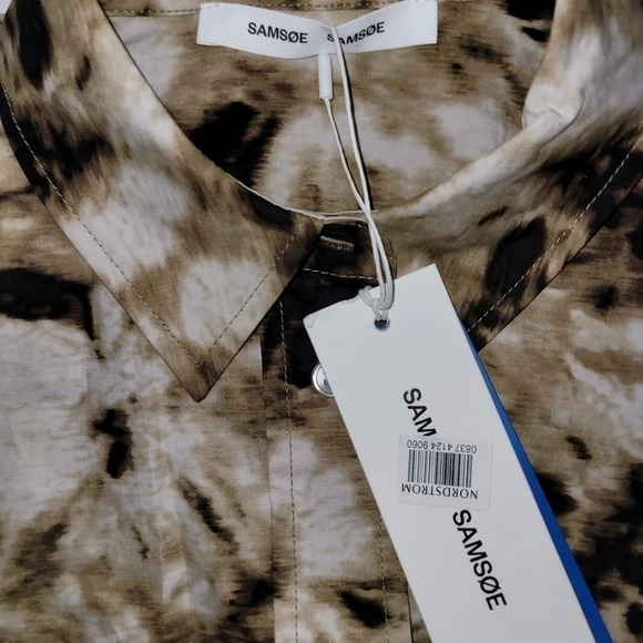 Camo Clay Sleeveless Button Down Shirt - Picture 2 of 5